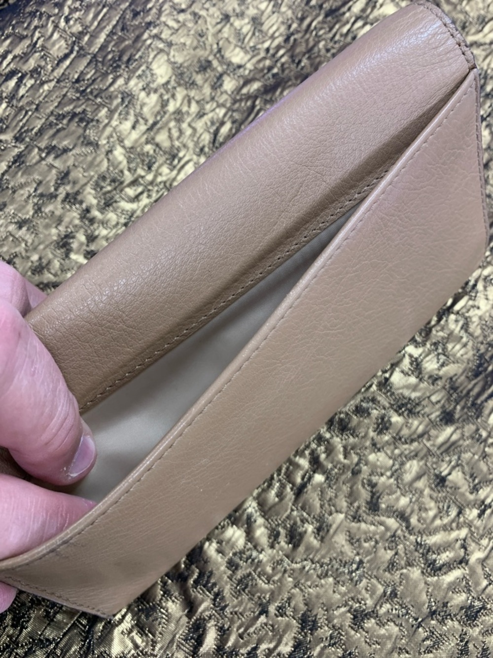 Coach Pebble Leather Buckle Wallet in Dusty Rose - Picture 5 of 8